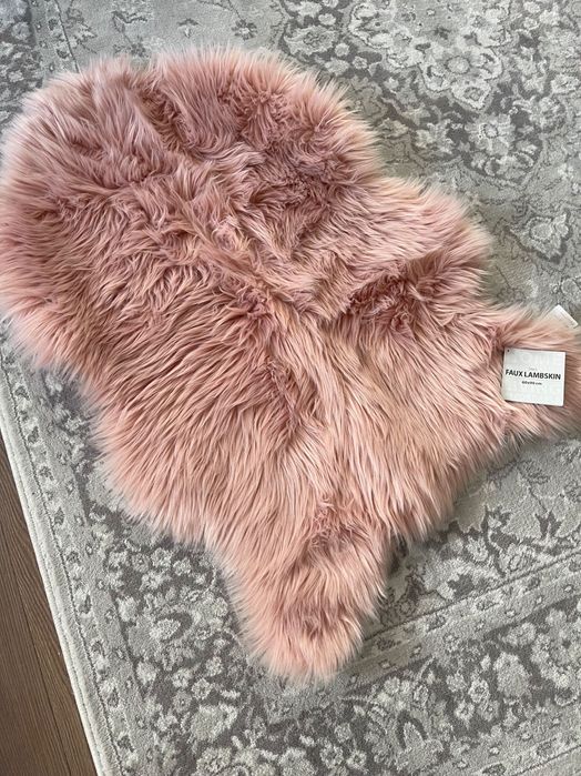 Nowa sztuczna skóra owcza dywanik narzuta