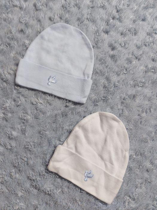 Czapka na chrzest dla chlopca