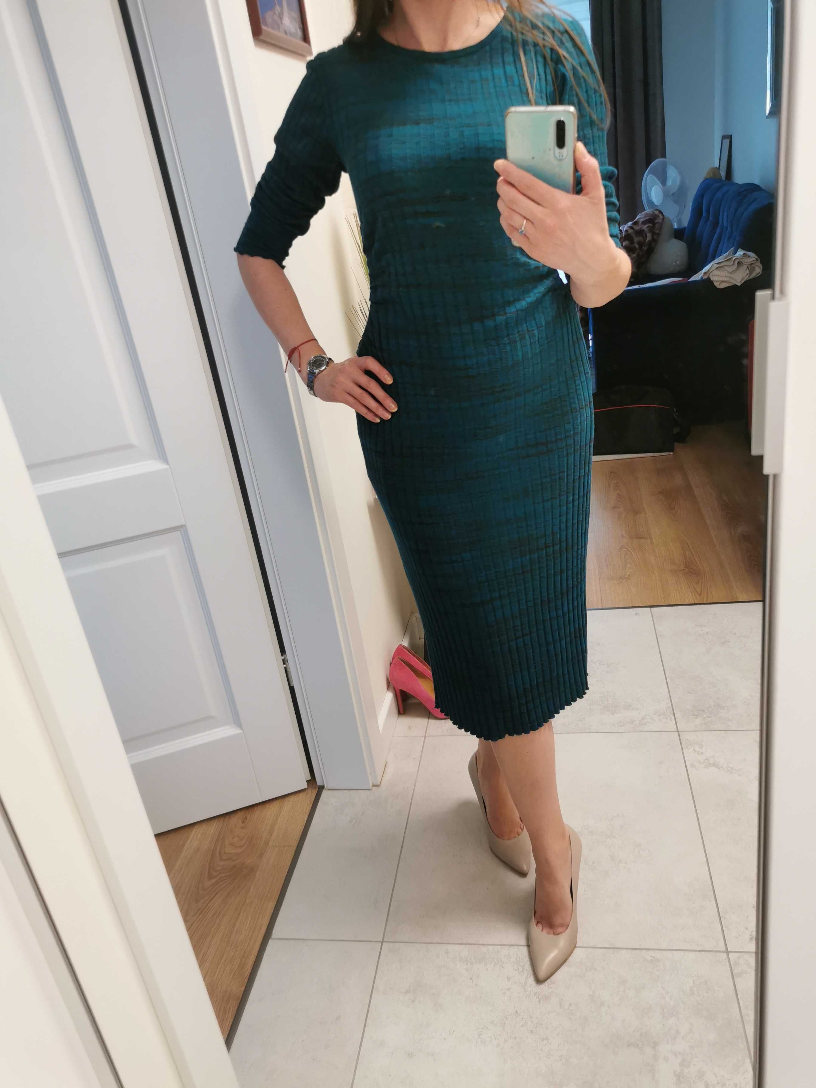 Sukienka midi, Zara, rozmiar s