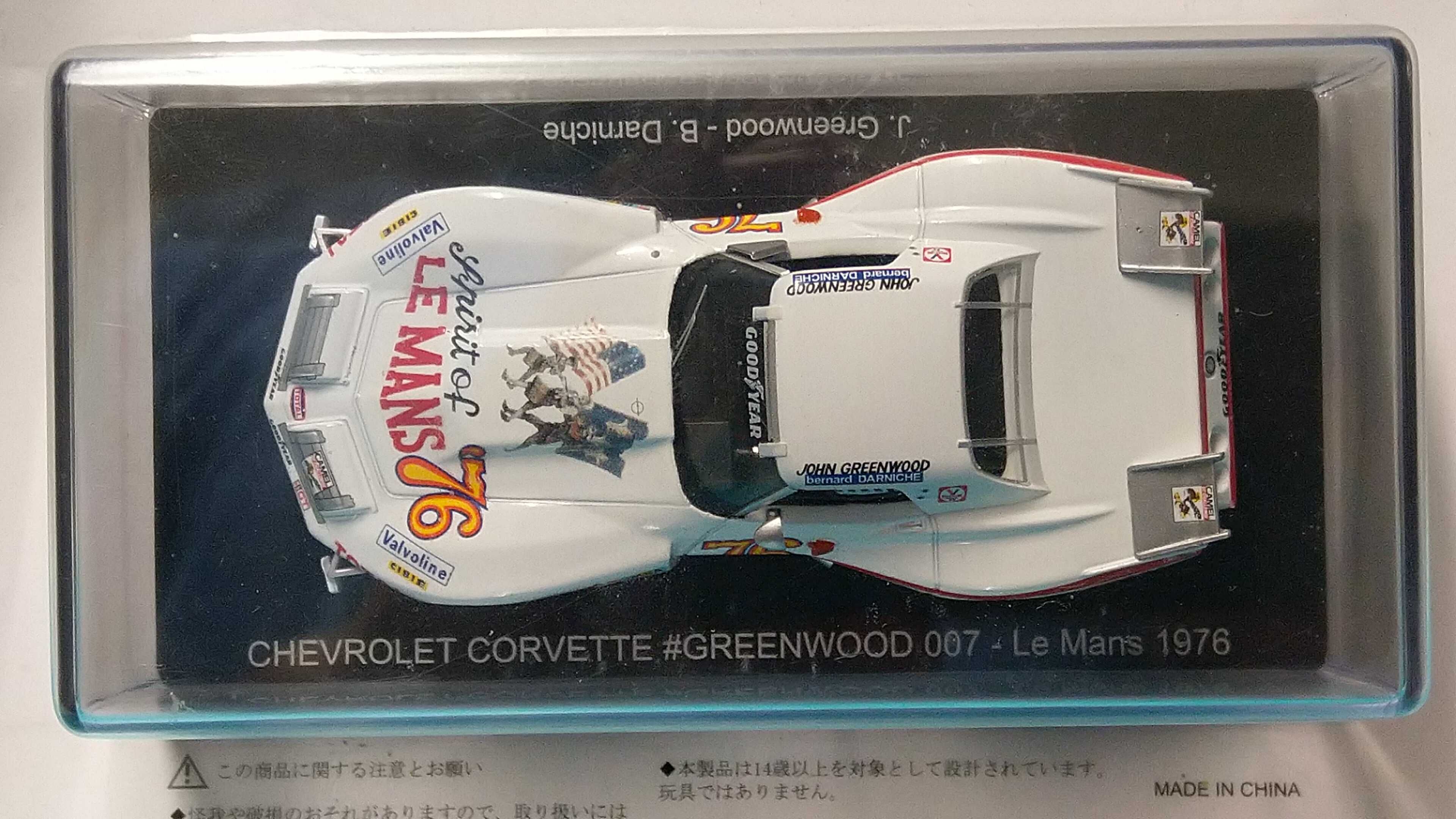 Chevrolet Corvette C3 #76: 24h Le Mans 1976 - Spark/Hachette 1/43