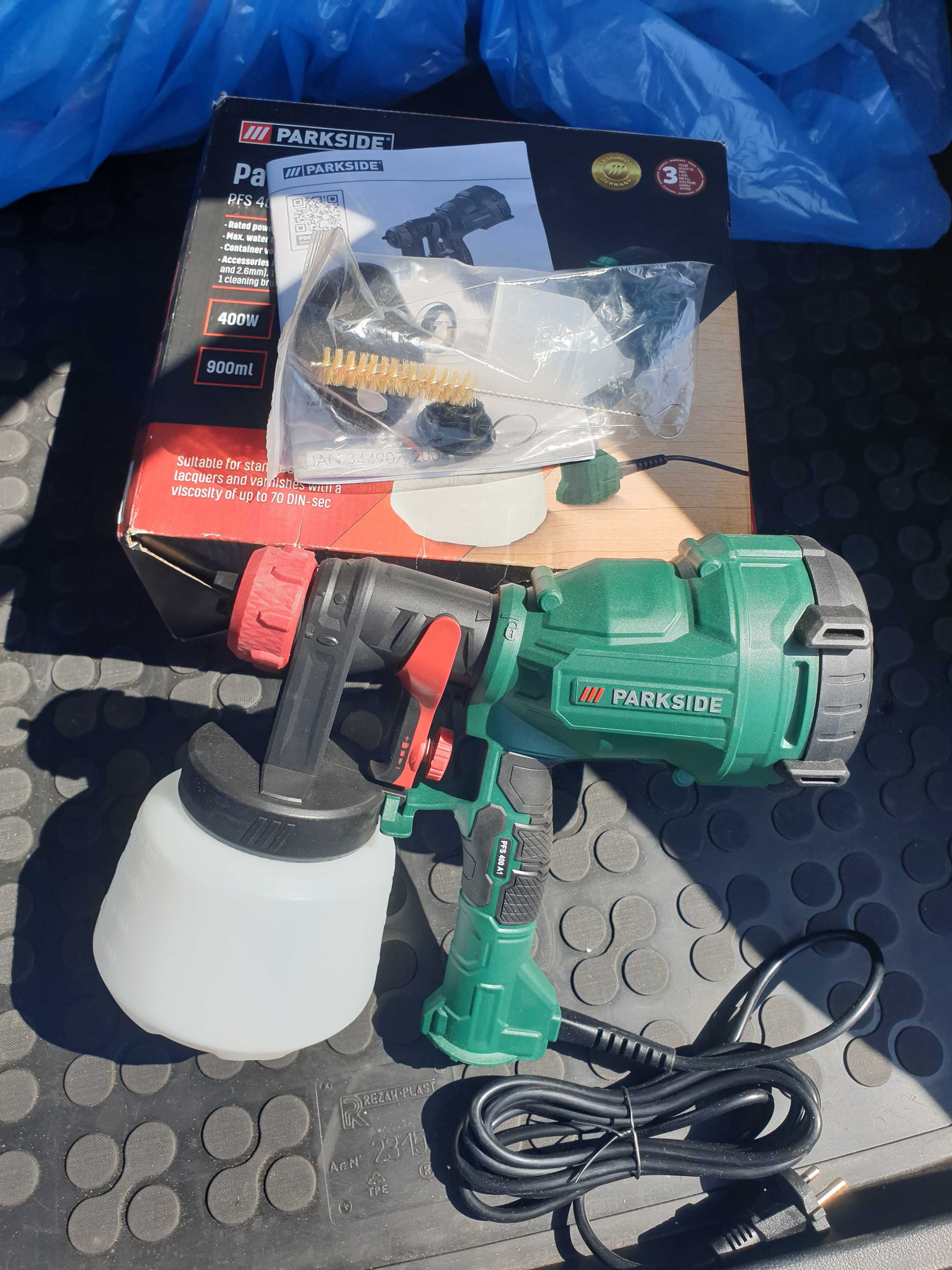 Nowy Pistolet do malowania Parkside PFS 400 A1