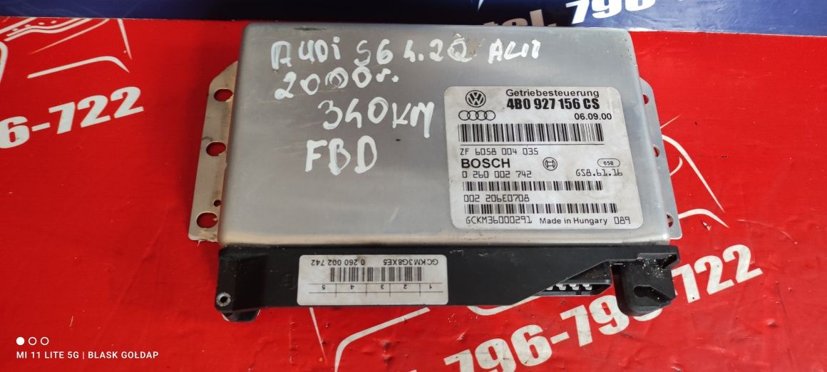 Sterownik Skrzyni Automatycznej FBD Audi S6 4.2 Q 340 KM 2000 Gołdap