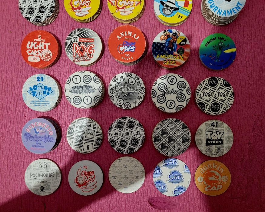 POG Wackers Panini Dunkin Chupa Caps кепси фішки кепсы фишки tazo pogs