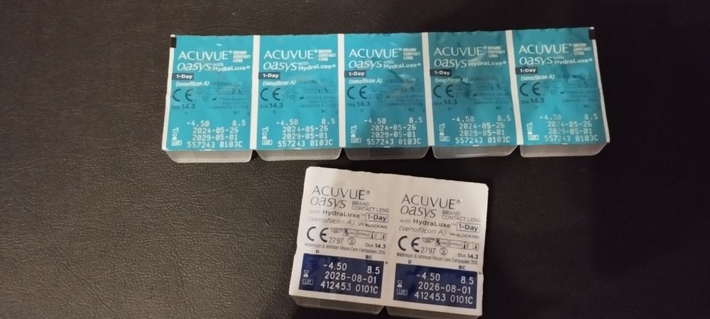 7 sztuk soczewki jednodniowe -4,5