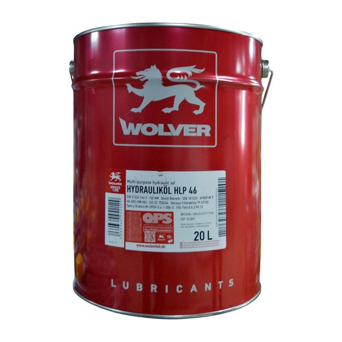 Масло гідравлічне WOLVER HYDRAULIKOL HLP 46 20л безкоштовна доставкаНП
