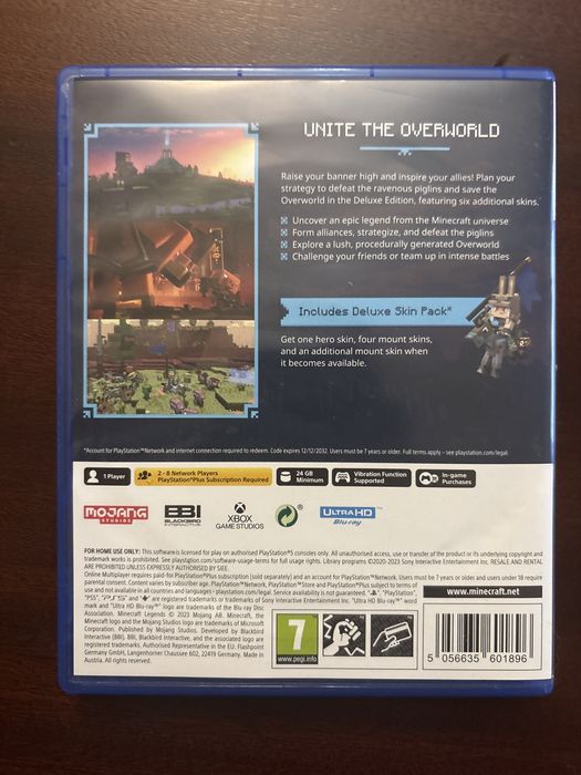 Jogo minecraft deluxe edition ps5