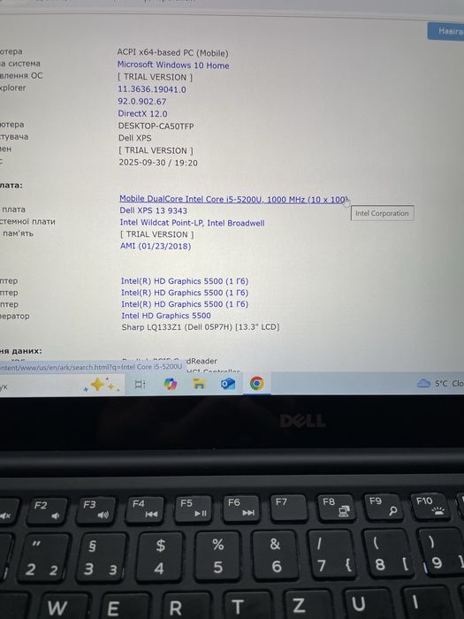 laptop. Dell XPS  P54G. 13.5”LCD QHD+