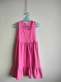 Sukienka na lato dla dziewczynki 5-6lat 110-116cm różowa