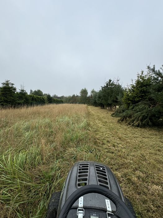 Koszenie kosiarką bijakową, traktorkiem, mulczowanie