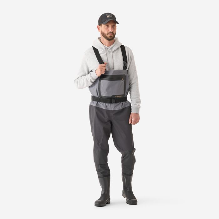 Waders de Pesca Respiráveis 500 BR com Botas