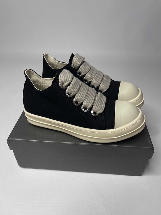 Rick Owens DRKSHDW Ramones jumbo lace laces кеди кросівки кеды 42 43