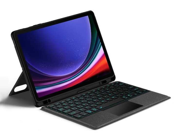 Etui Podświetlana Klawiatura z TouchPad do Samsung Galaxy Tab S9 FE