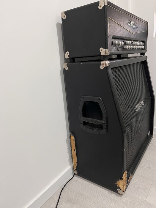 Crate VTX 350H Cabeça de Amplificador + coluna
