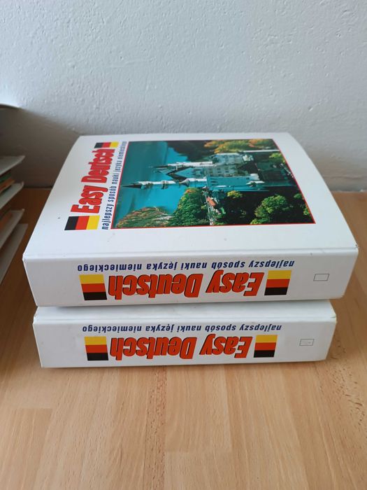 Easy Deutsch - kurs niemieckiego, 2 segregatory, czasopismo, kasety!