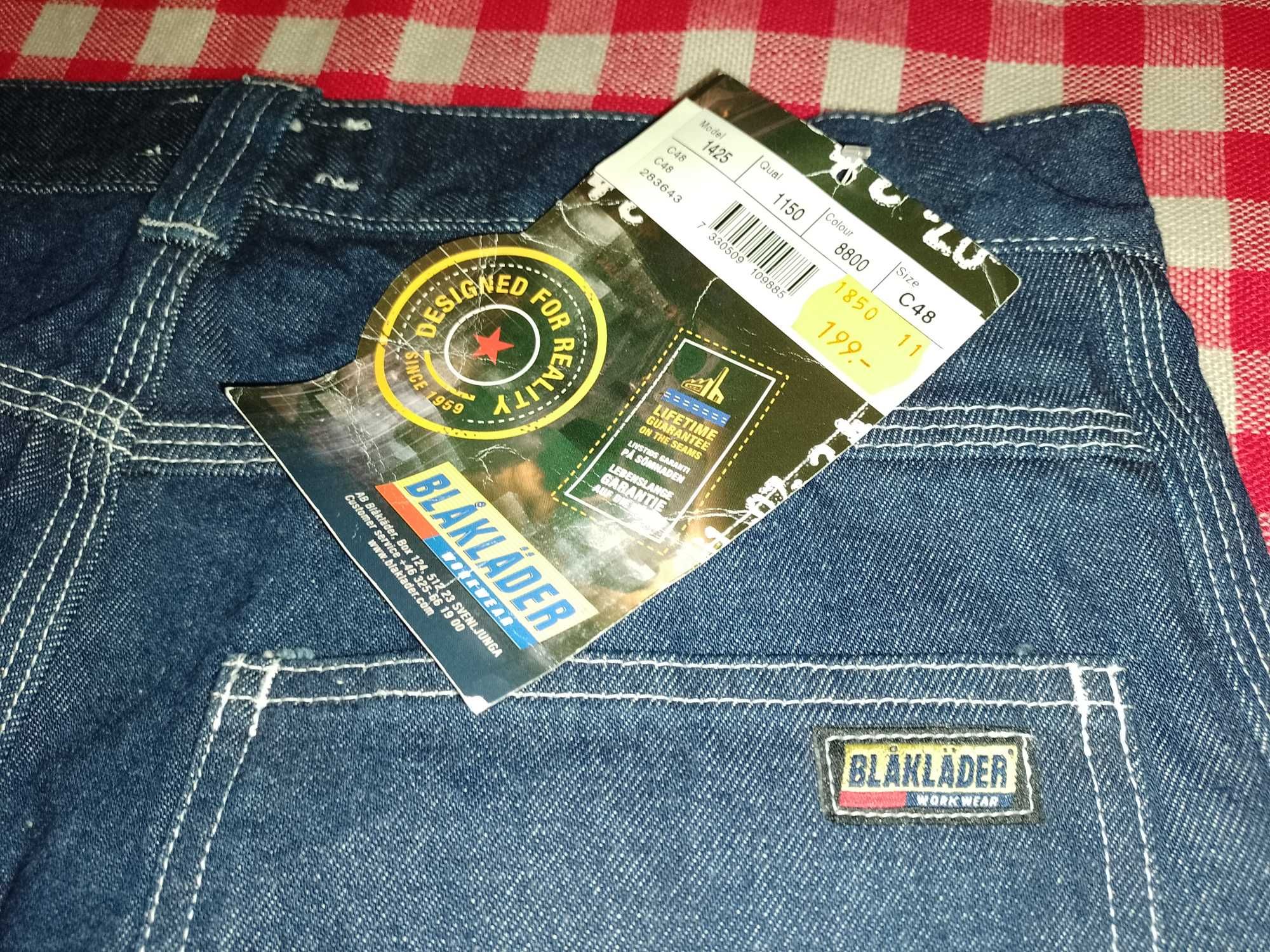Spodnie jeans męskie NOWE Blaklader rozmiar M