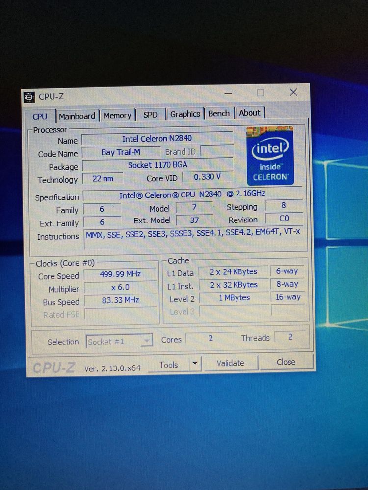Laptop HP RT3290 15.6” Intel Win 10 4GB RAM 500GB + Ładowarka