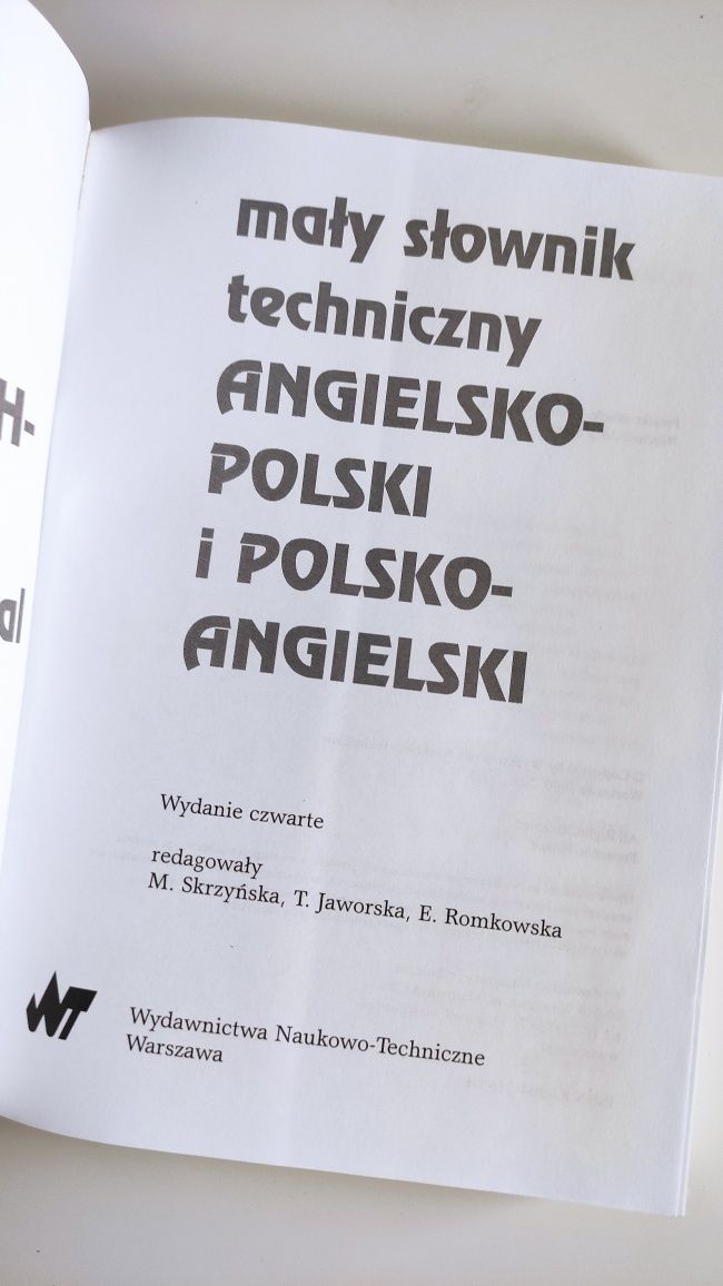 Mały słownik techniczny angielski polski naukowy