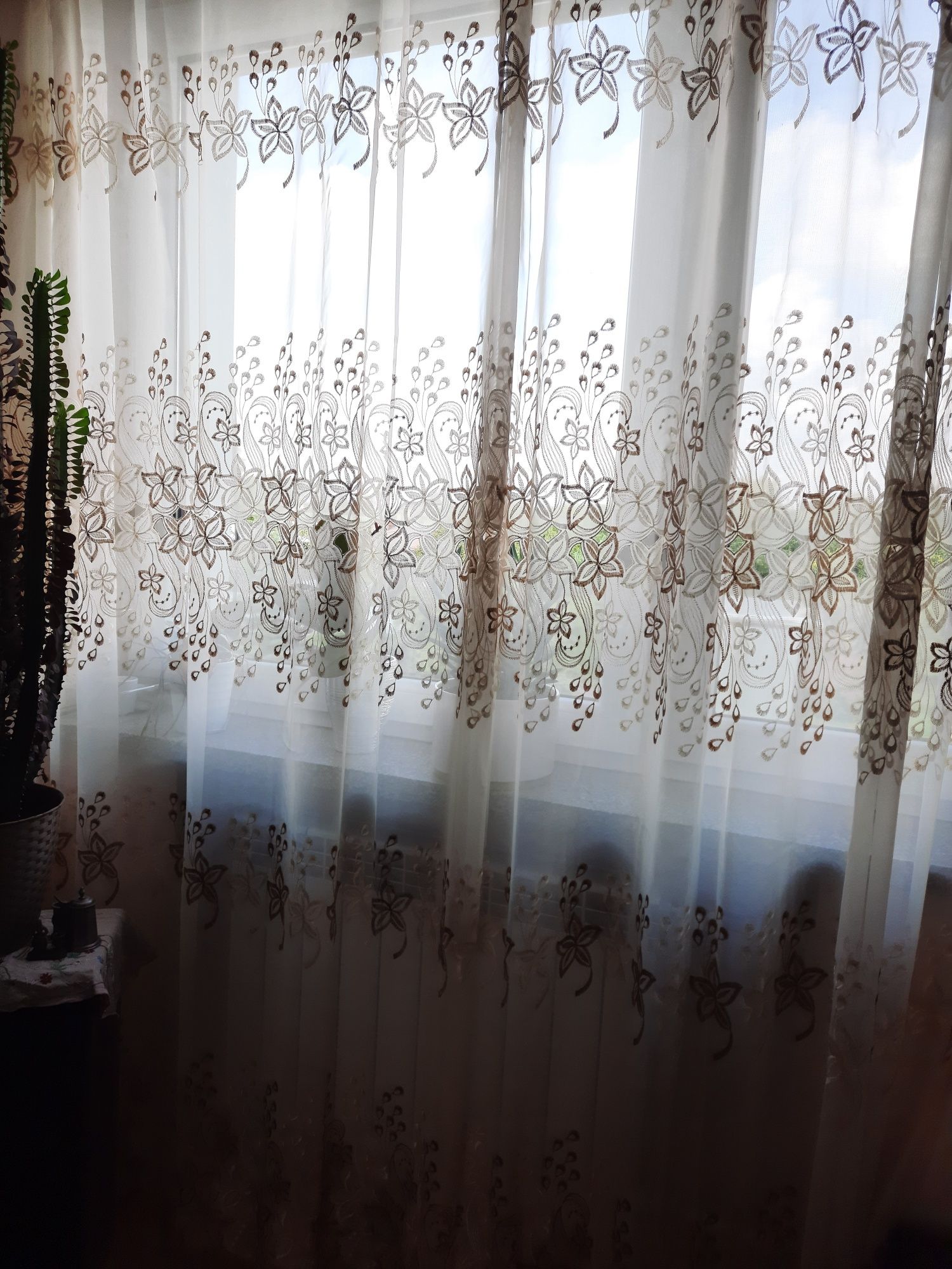Firanki z 4 pasami gipiury 2 szt.