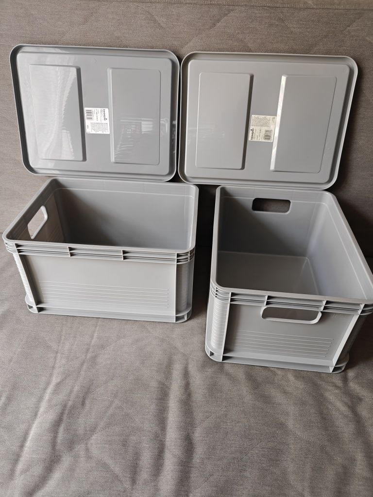 Pojemnik Keeeper Robusto Box 20l z pokrywką szary