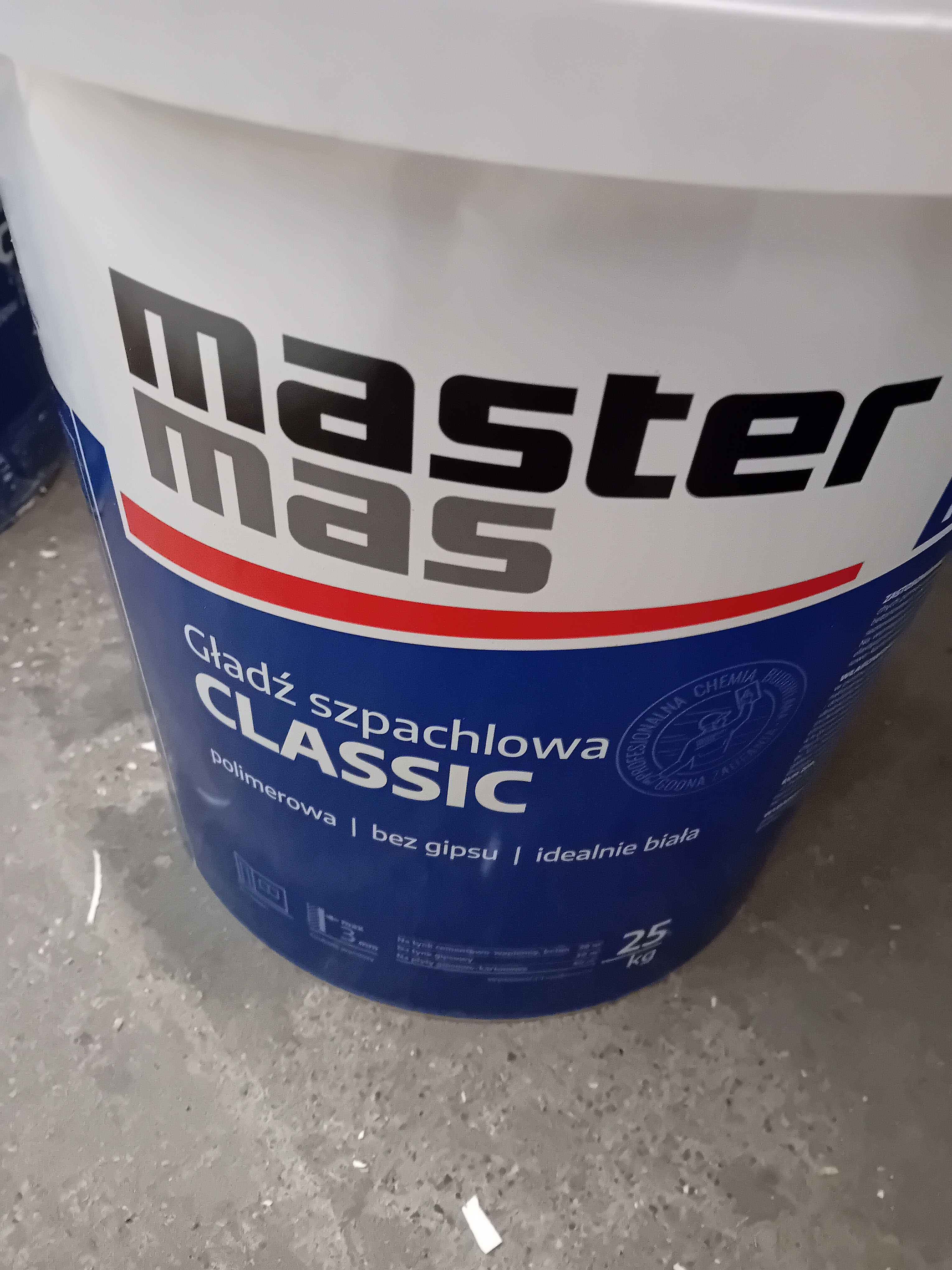 Okazja, sprzedam nowe wiaderko szpachlówki master mas 25 kg