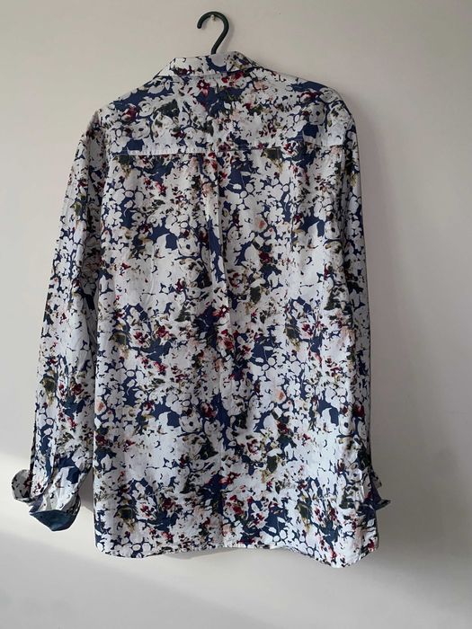 koszula SOLID *rozm XL/2XL*klatka 126*kwiaty*stylowa *