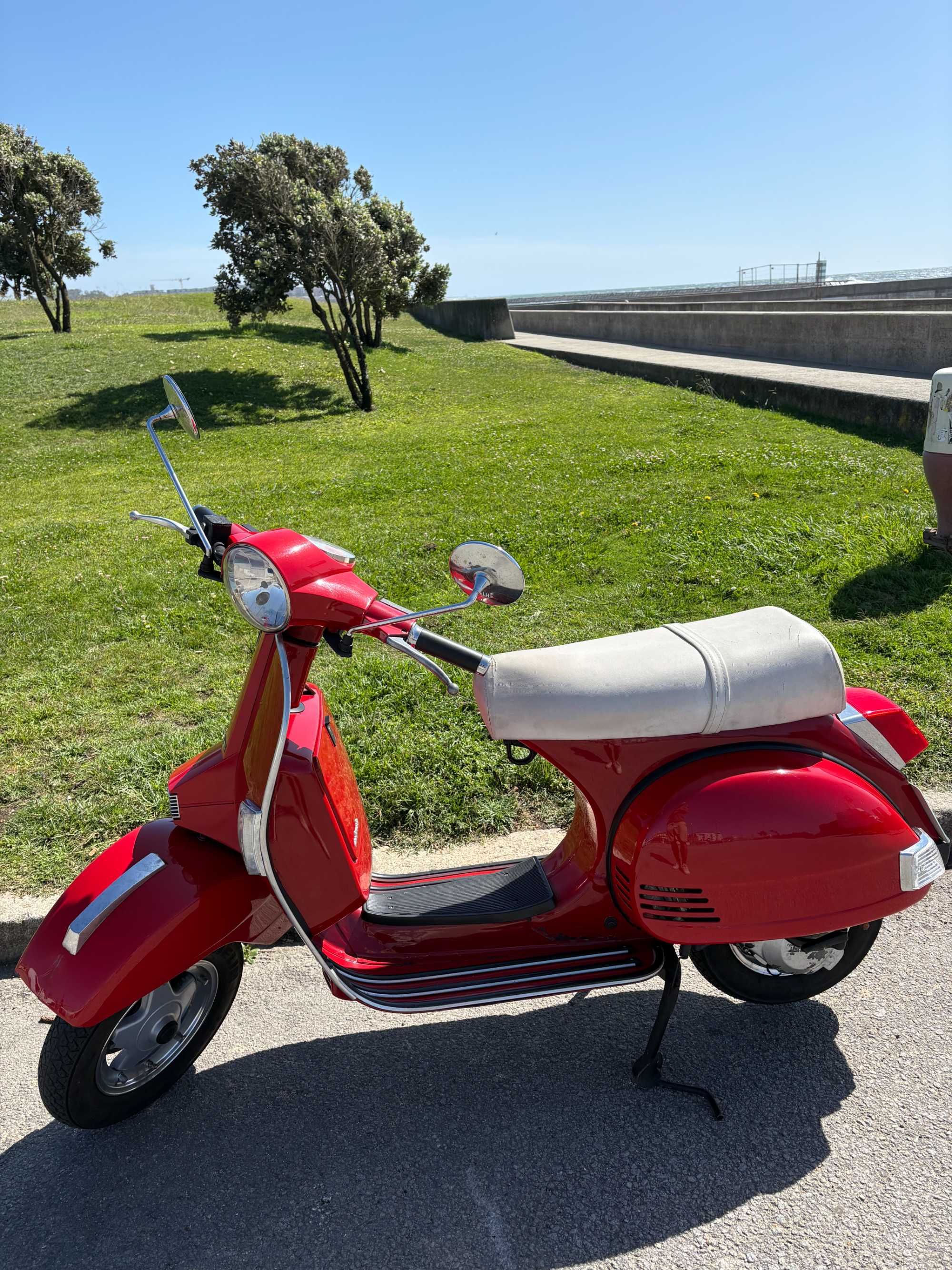 LML Star 125cc vermelha e branca | Revisão feita e jantes tubeless