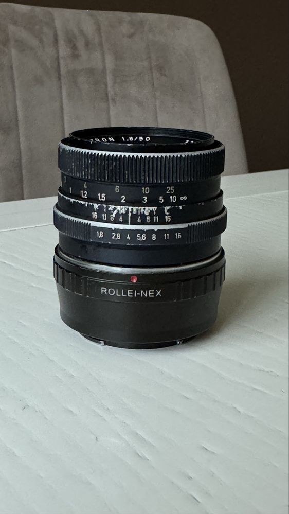 Voigtlander 50mm 1.8 з перехідником Sony