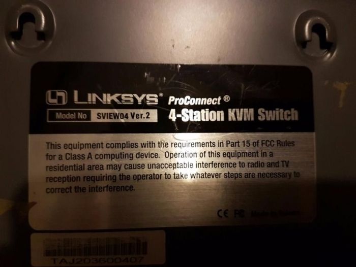 KVM 4 Linksys