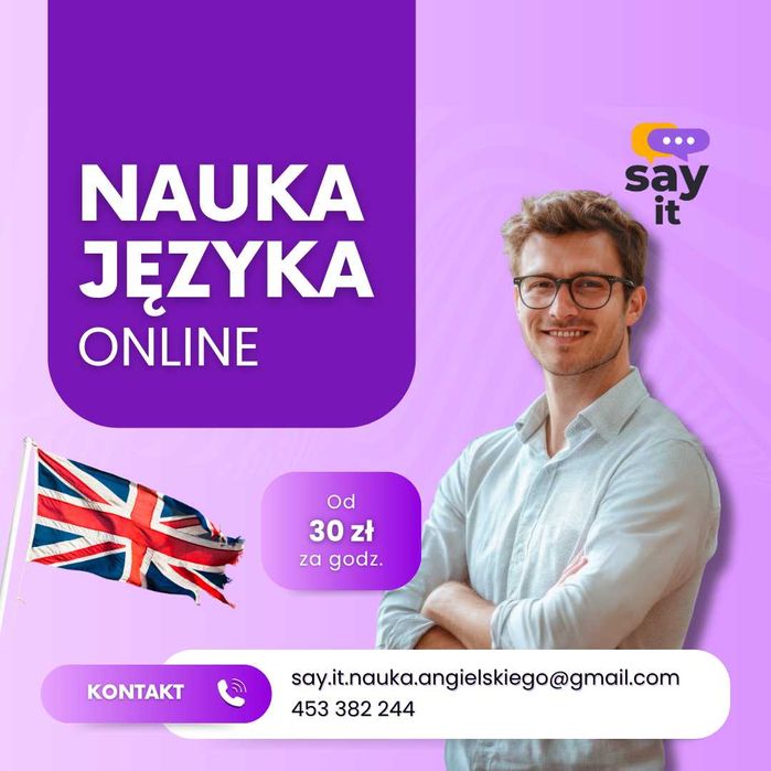 => KURSY korepetycje język angielski ONLINE