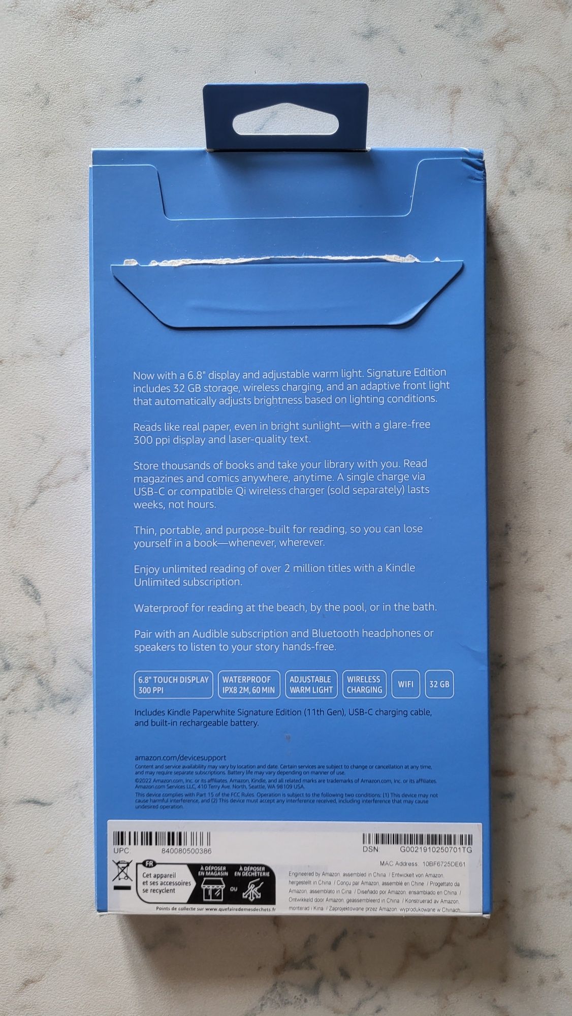 Электронная книга Amazon Kindle Paperwhite 11th Gen. Signature Edition