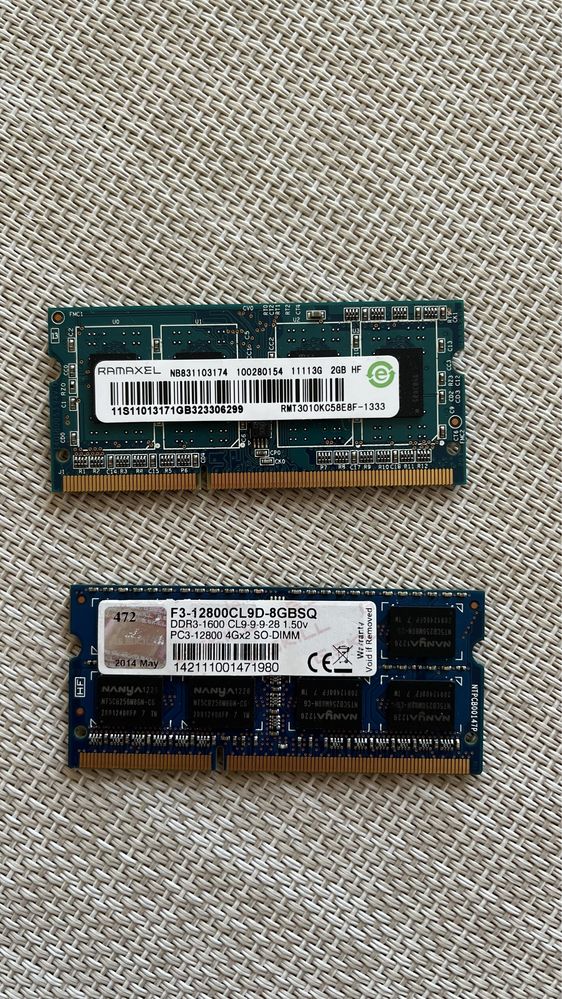 Памʼять 4gb DDR3-1600 1.50v PC3-12800 +2gb+cpu