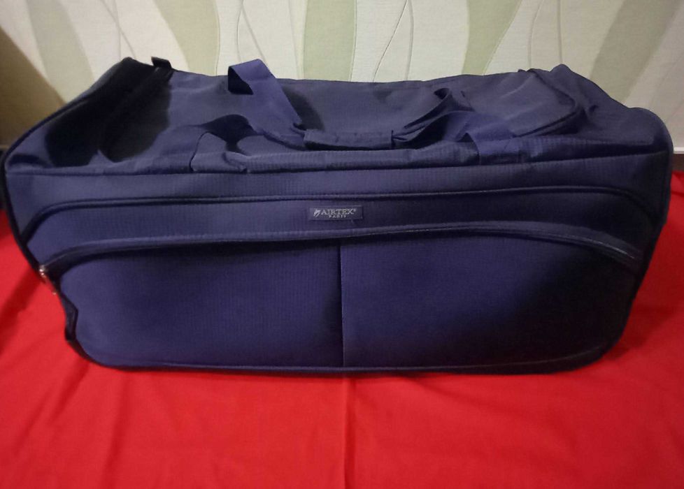 Дорожная сумка 80л на 2х колесах "Airtex" синяя,б у