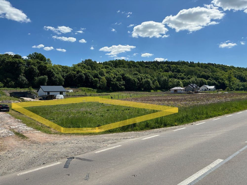 Działka budowlana 17 ar, media, Podzamcze 4km