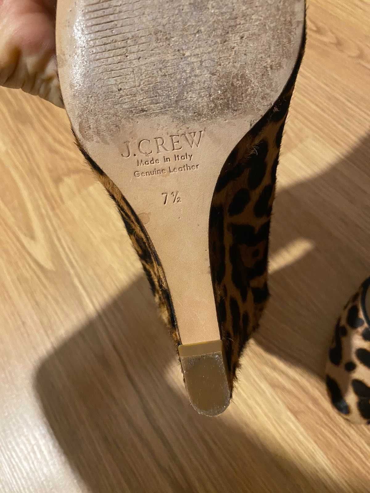 туфлі Італія  шкіра жіночі 37 р леопардовий принт стильні