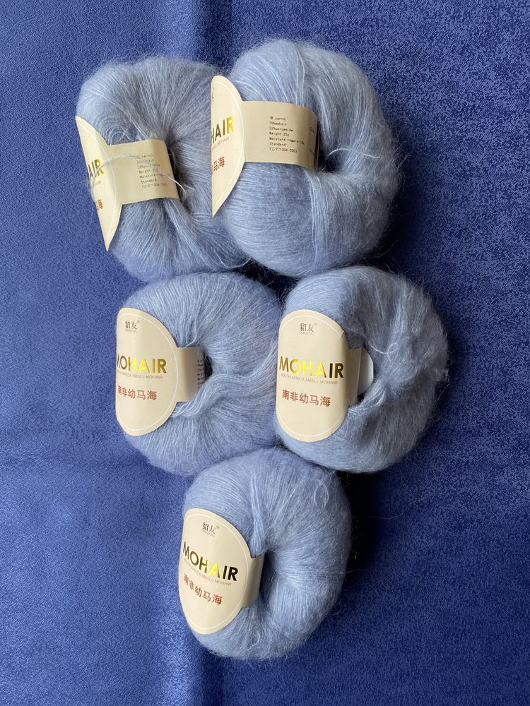 Włóczka mohair 75%