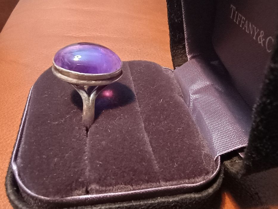 Кольцо серебряное с аметистом