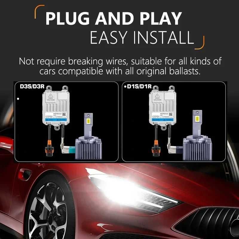Лед Лампочки LED Osram D3S Plug&Play заміна ксенонових ламп Canbus
