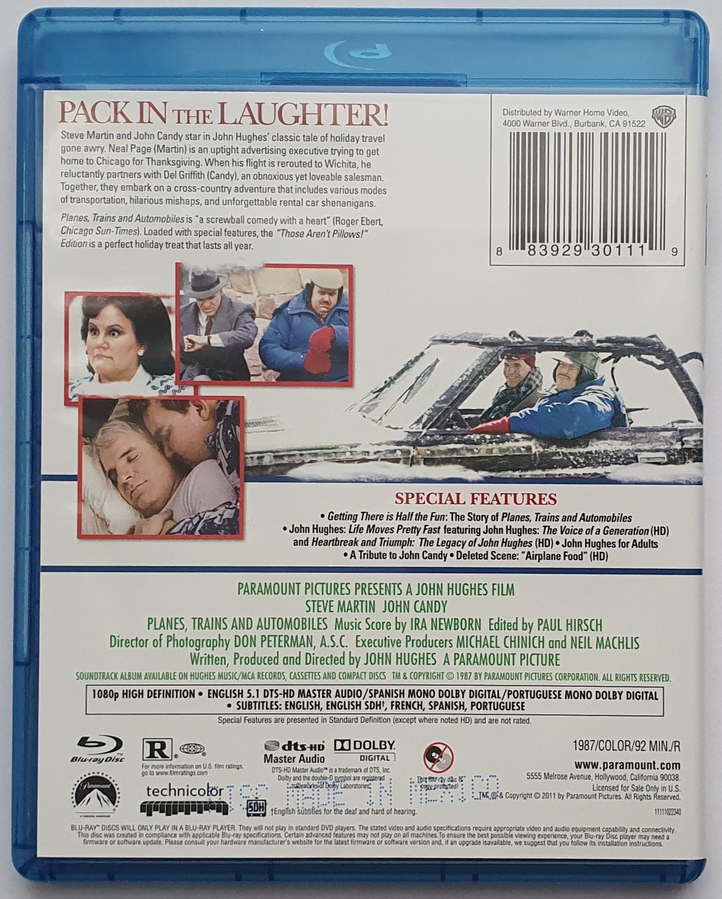 "Samoloty, pociągi i samochody" blu-ray USA bez PL