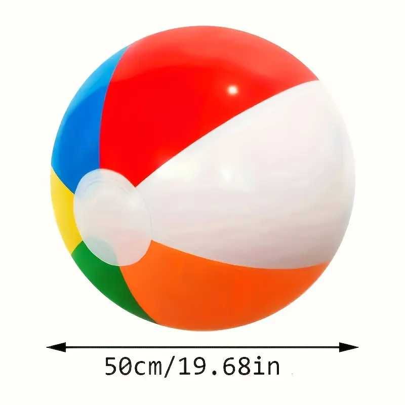 Bola de praia insuflável arco-íris para crianças e adultos.