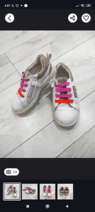 Tenisówki dziewczęce zestaw