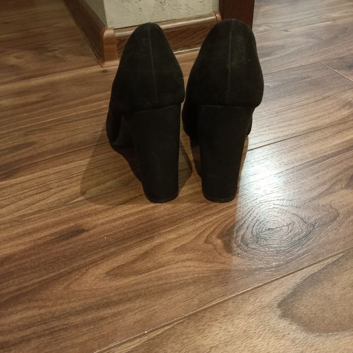 Buty na obcasie czarne wysoki obcas