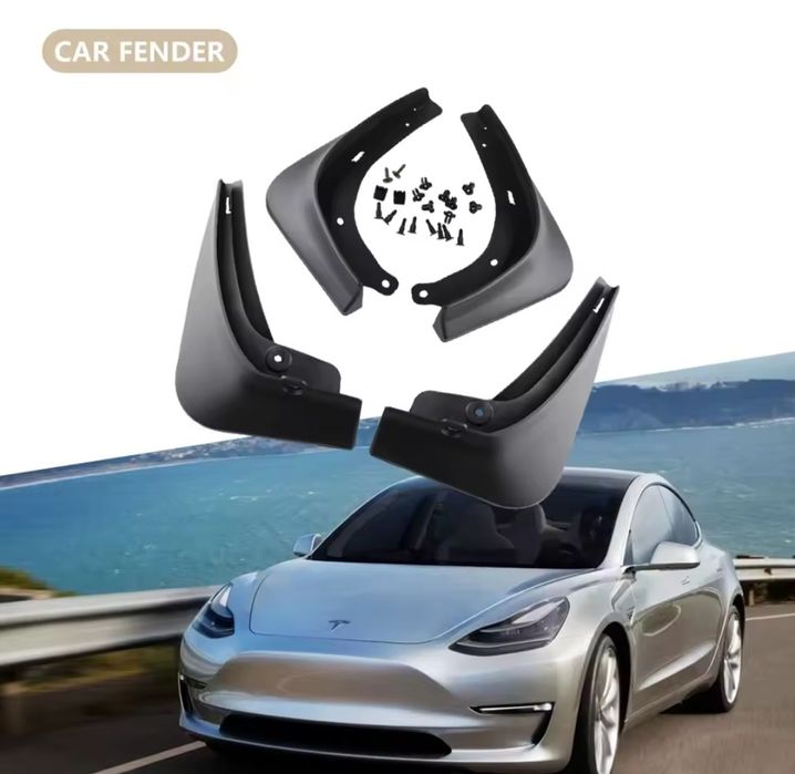 Комплект бризковиків Tesla Model 3 бризковики тесла М3 2016-2023 рік