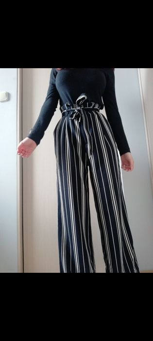 Szerokie spodnie w paski