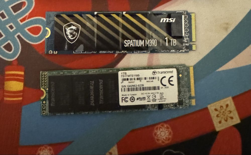 Ssd m2 nvme 1TB Transcend/msi spatium m390