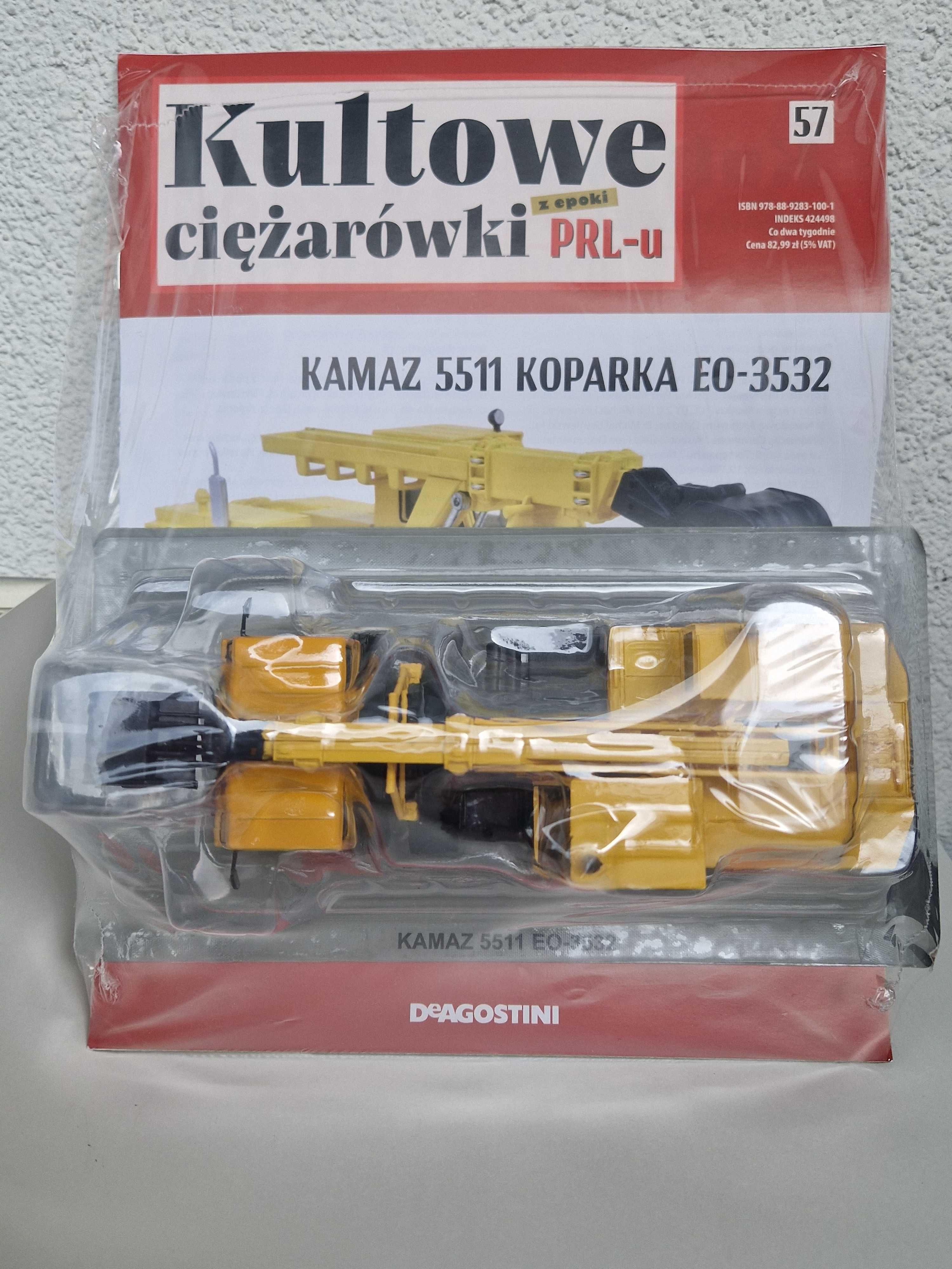 Model Kamaz 5511 Koparka Kultowe Ciężarówki PRL skala 1:43