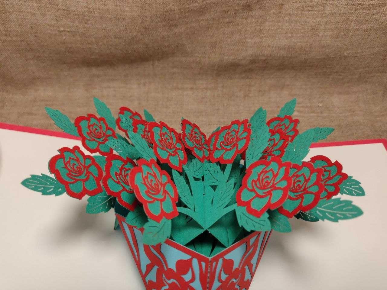 3D листівка Троянди