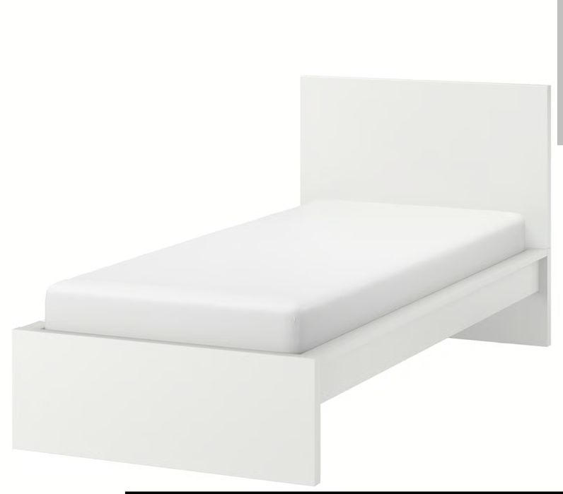 Łóżko 90x200 młodzieżowe białe IKEA MALM