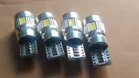 2 шт led лампы T10 canbus 6 SMD 5630 чип W5W с защитой от ошибки