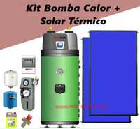 Bomba Calor 200L INOX + Kit Solar Térmico