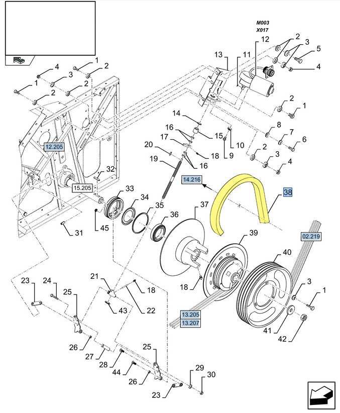Pas młocarni odrzutnika New Holland CS.. CX.. 8403.5748 ORYGINAŁ CNH